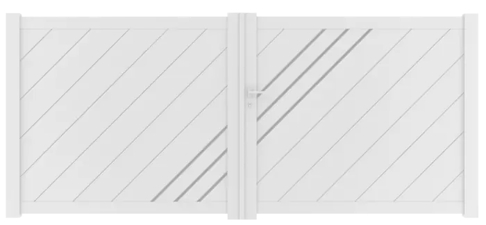 Portail aluminium battant sur mesure