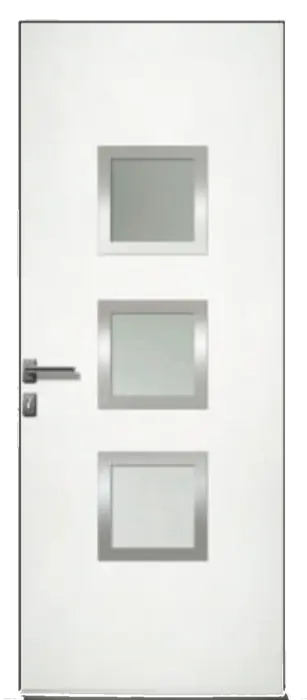 Porte d'entree aluminium vitree