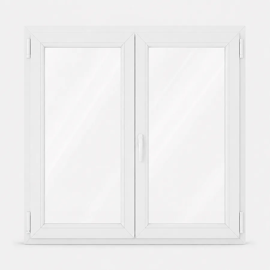 Fenêtre PVC IDEAL 4000 à 2 vantaux, coloris blanc