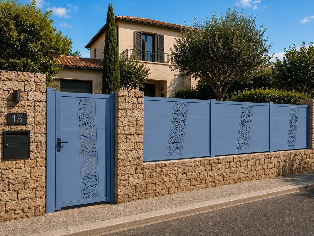 Clôture et portillon aluminium