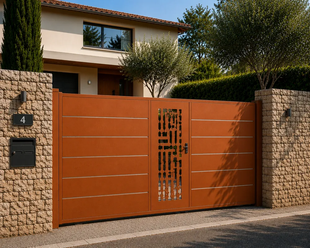 Portail coulissant aluminium sur mesure