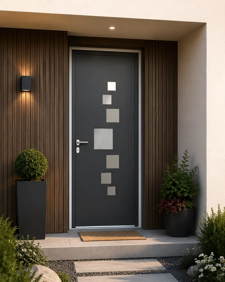 Porte d'entrée aluminium