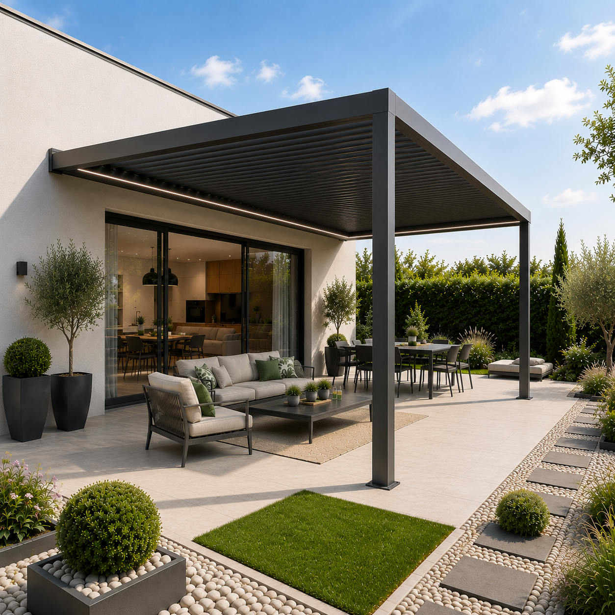 Pergola adossée Essentiel